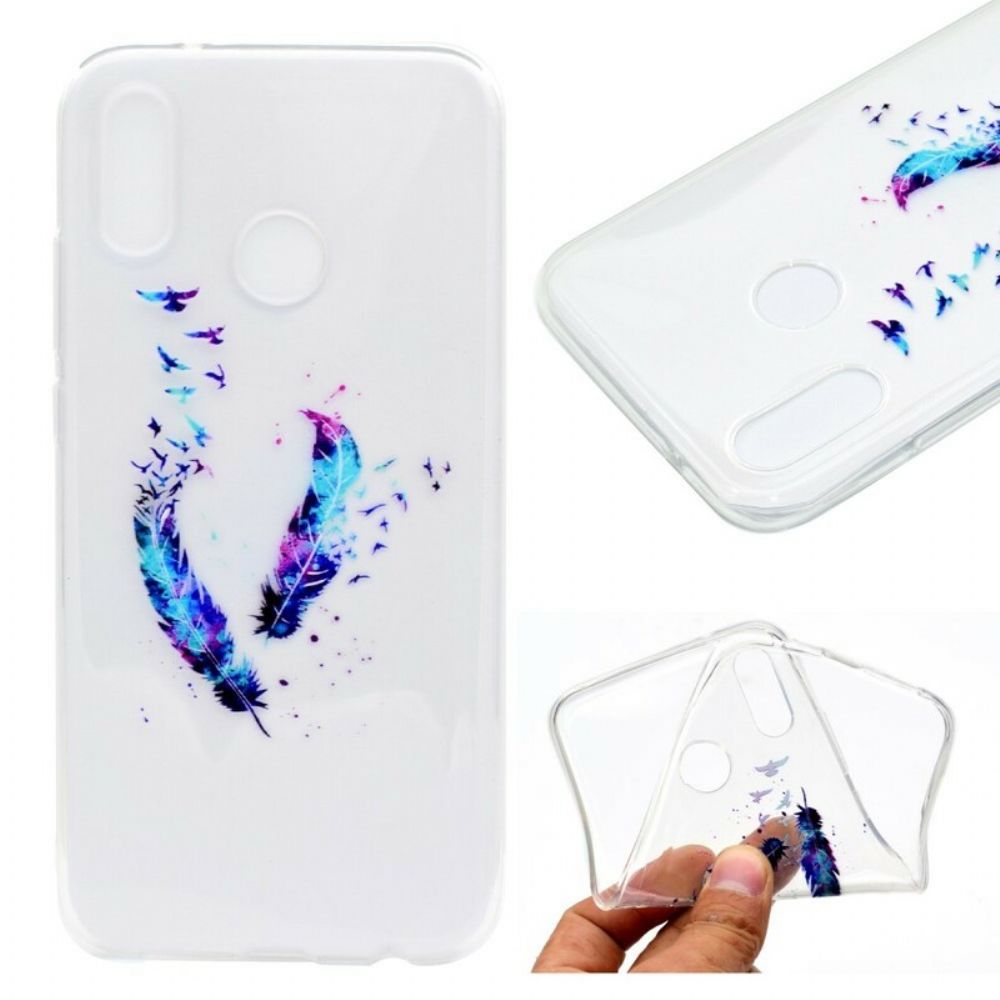 Hülle Für Huawei P20 Lite Transparente Federn