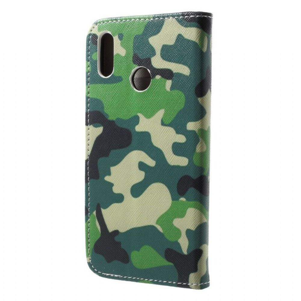 Lederhüllen Für Huawei P20 Lite Militärische Tarnung