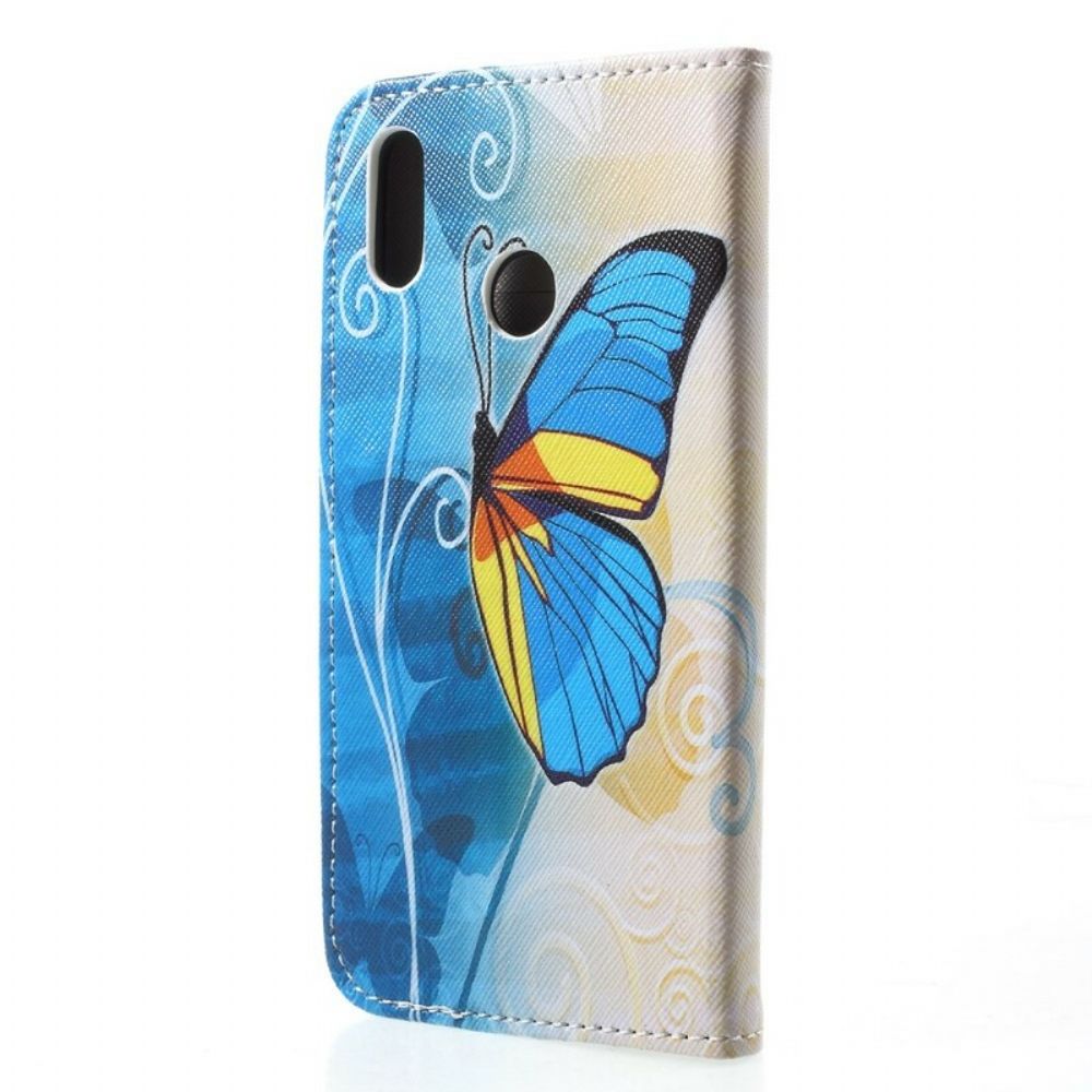Lederhüllen Für Huawei P20 Lite Schmetterlinge