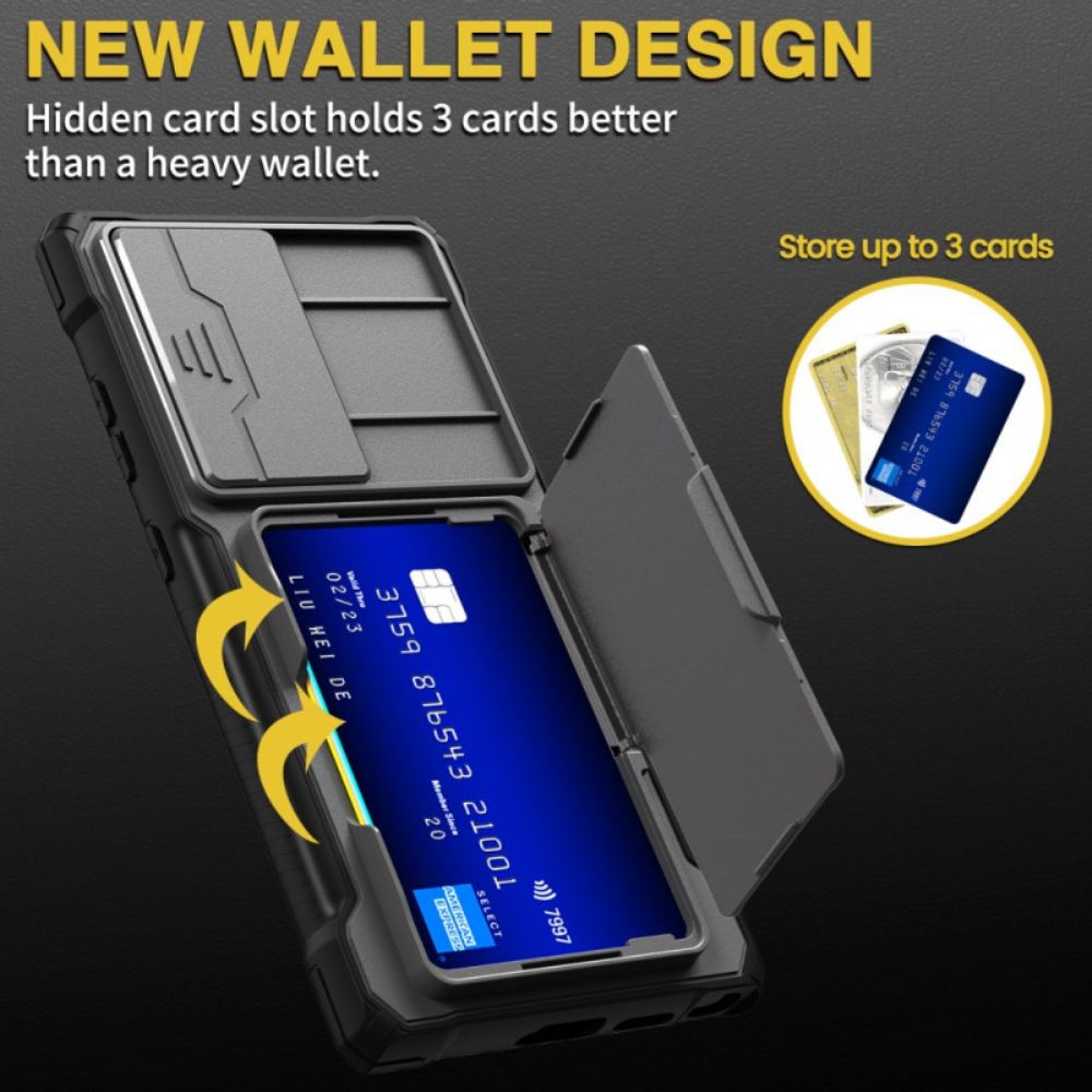 Hülle Samsung Galaxy S24 Ultra 5g Gkk Linsenschutz Und Kartenhalter