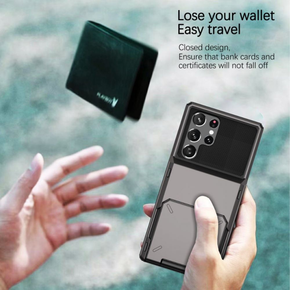 Hülle Samsung Galaxy S24 Ultra 5g Handyhülle Mit Klappkartenhalter