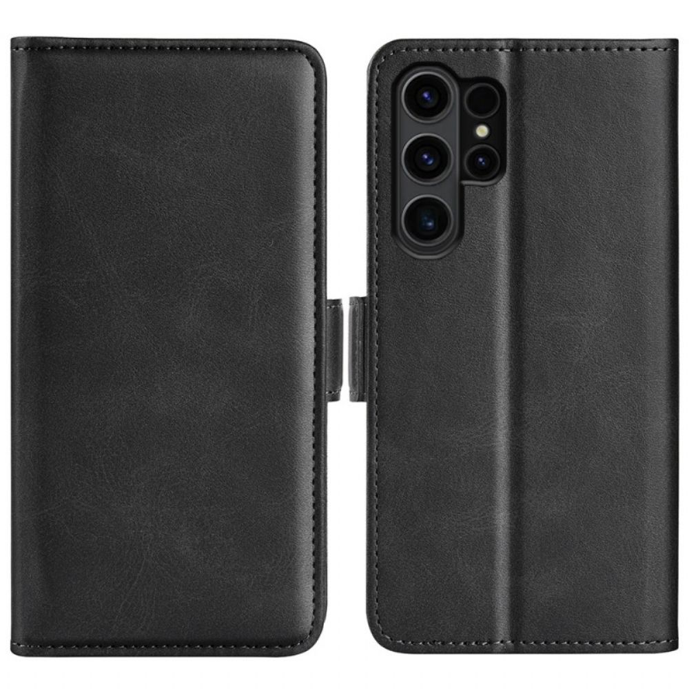 Lederhüllen Für Samsung Galaxy S24 Ultra 5g Doppelverschluss
