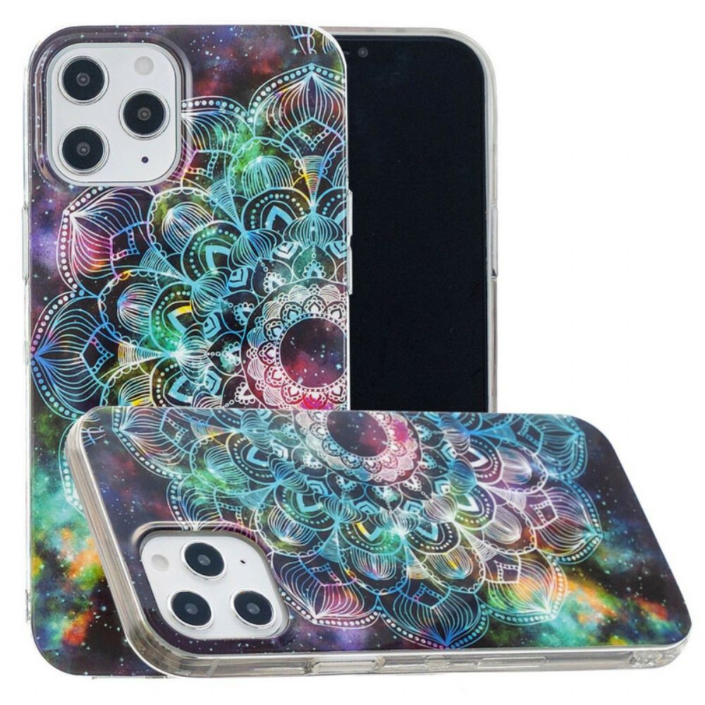 Hülle Für iPhone 12 Pro Max Fluoreszierende Blumenserie
