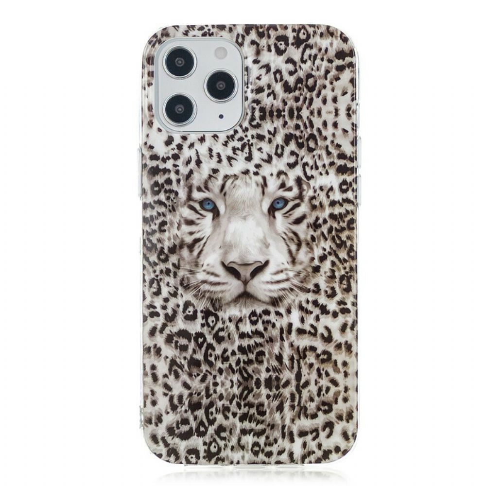 Hülle Für iPhone 12 Pro Max Fluoreszierender Leopard