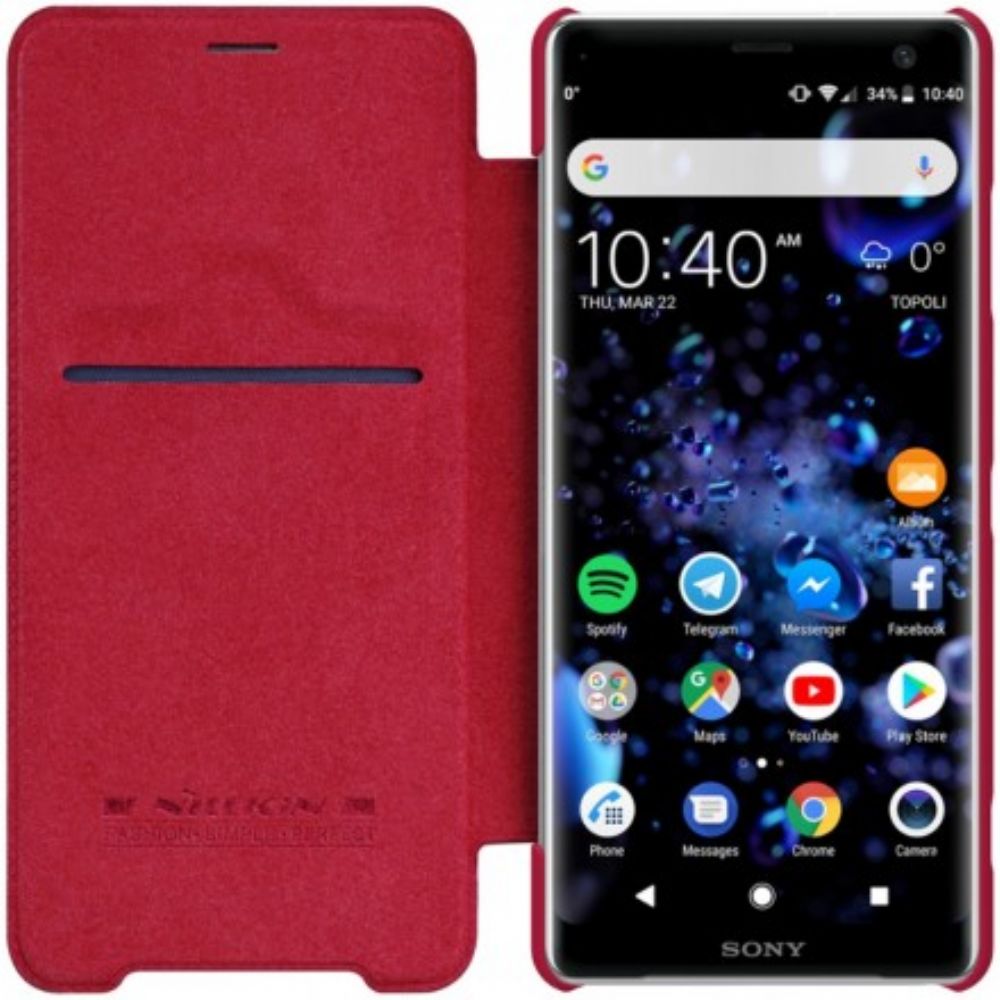 Schutzhülle Für Sony Xperia XZ3 Flip Case Nillkin Qin-serie