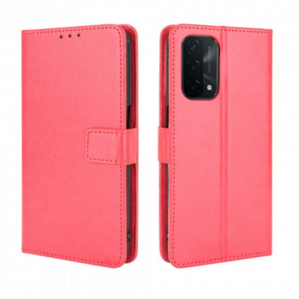 Flip Case Für Oppo A54 5G / A74 5G Auffälliges Kunstleder