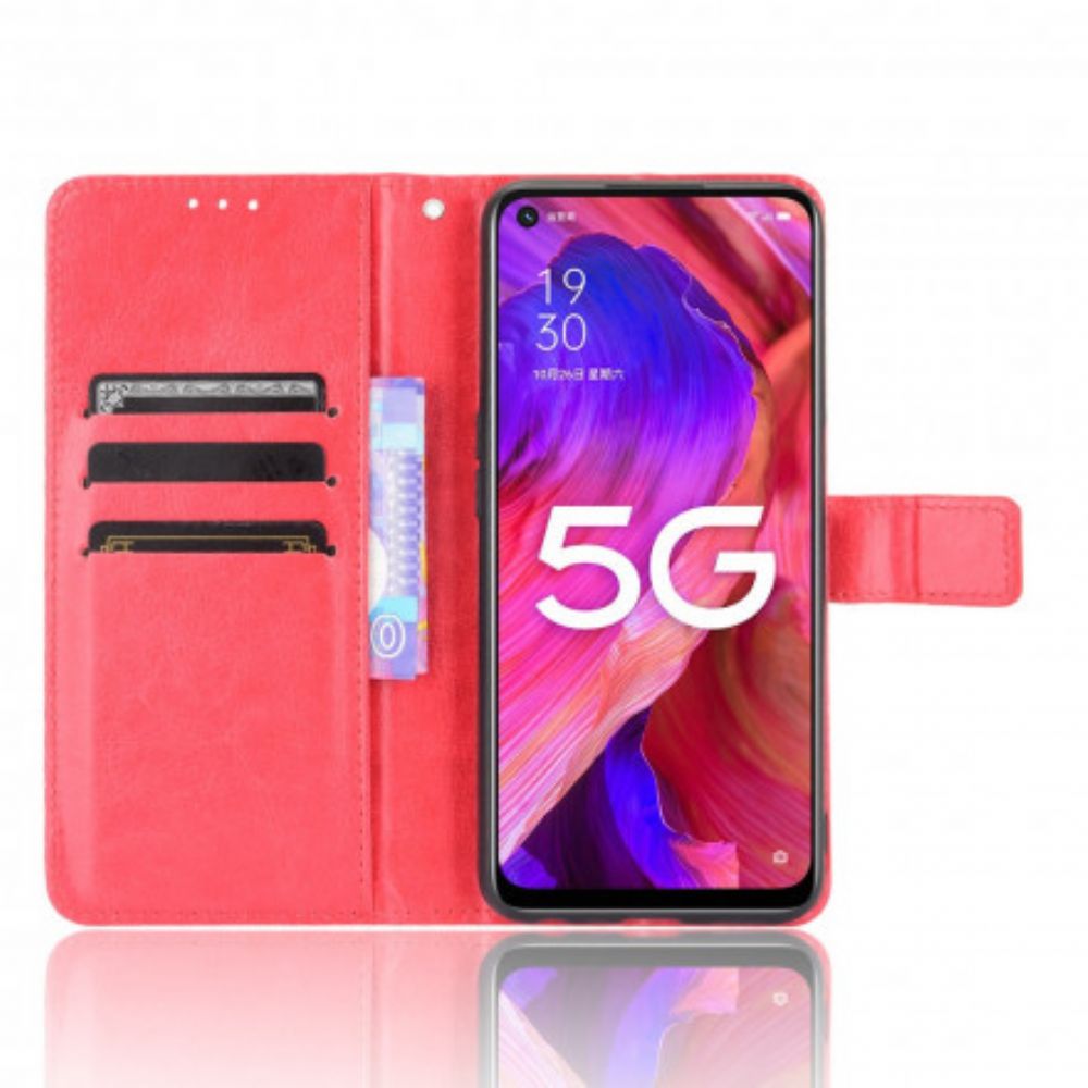 Flip Case Für Oppo A54 5G / A74 5G Auffälliges Kunstleder