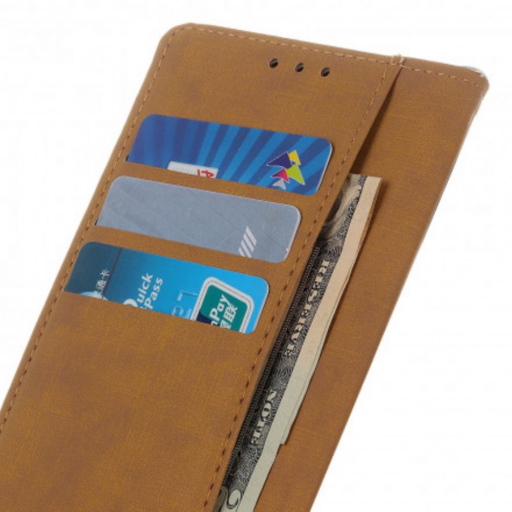 Flip Case Für Oppo A54 5G / A74 5G Einfaches Kunstleder