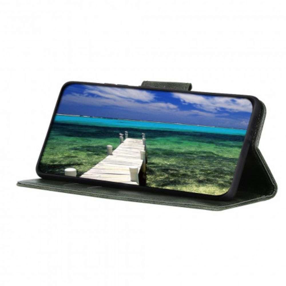Lederhüllen Für Oppo A54 5G / A74 5G Wechselverschluss In Lederoptik
