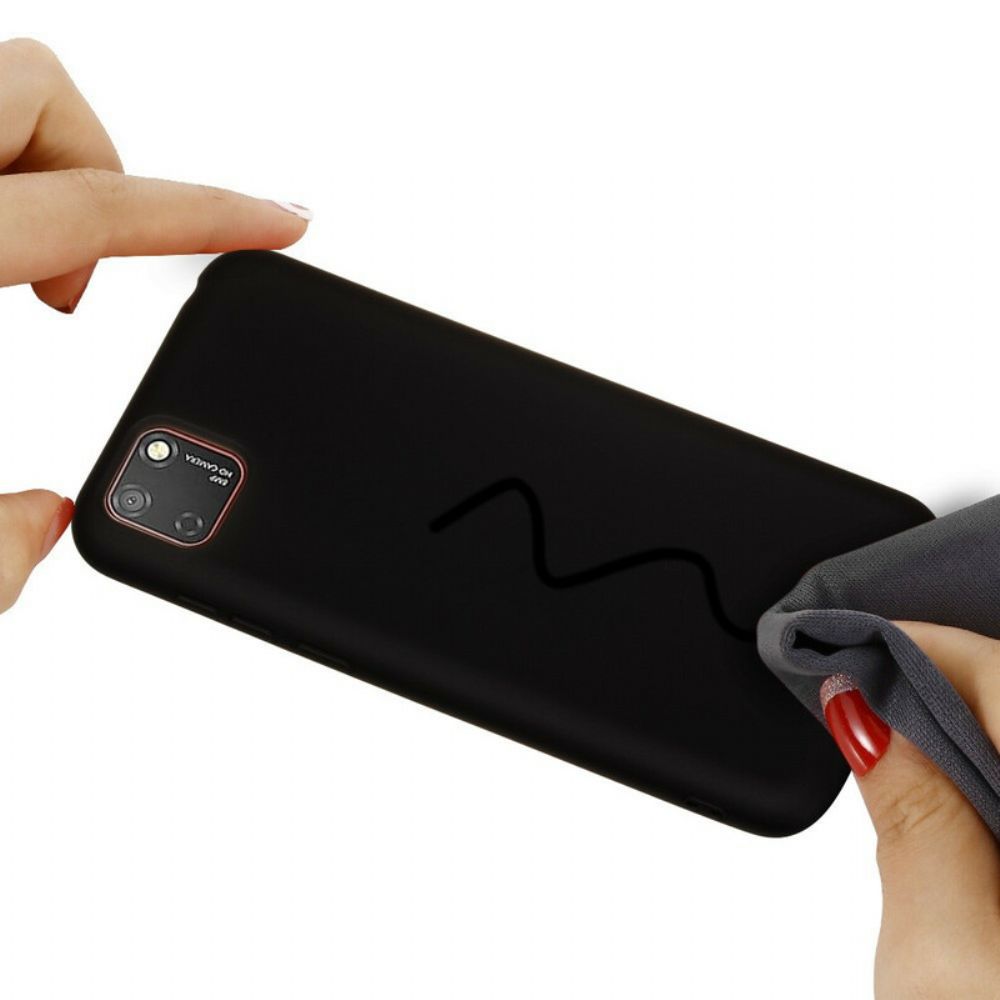 Hülle Für Huawei Y5p Flüssigsilikon Mit Lanyard
