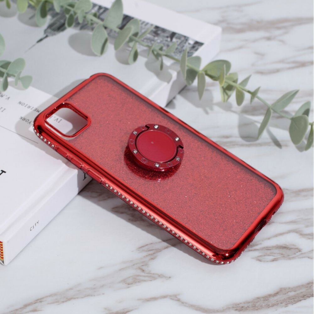 Hülle Für Huawei Y5p Ring Mit Pailletten Und Diamanten