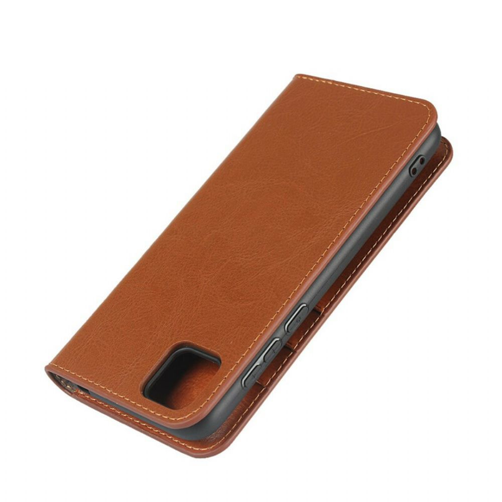 Schutzhülle Für Huawei Y5p Flip Case Echtes Leder