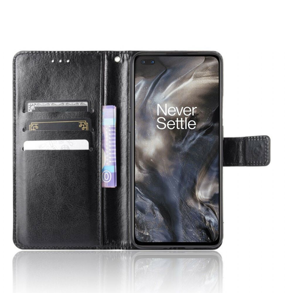 Flip Case Für OnePlus Nord Auffälliges Kunstleder