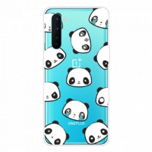 Handyhülle Für OnePlus Nord Sentimentale Pandas