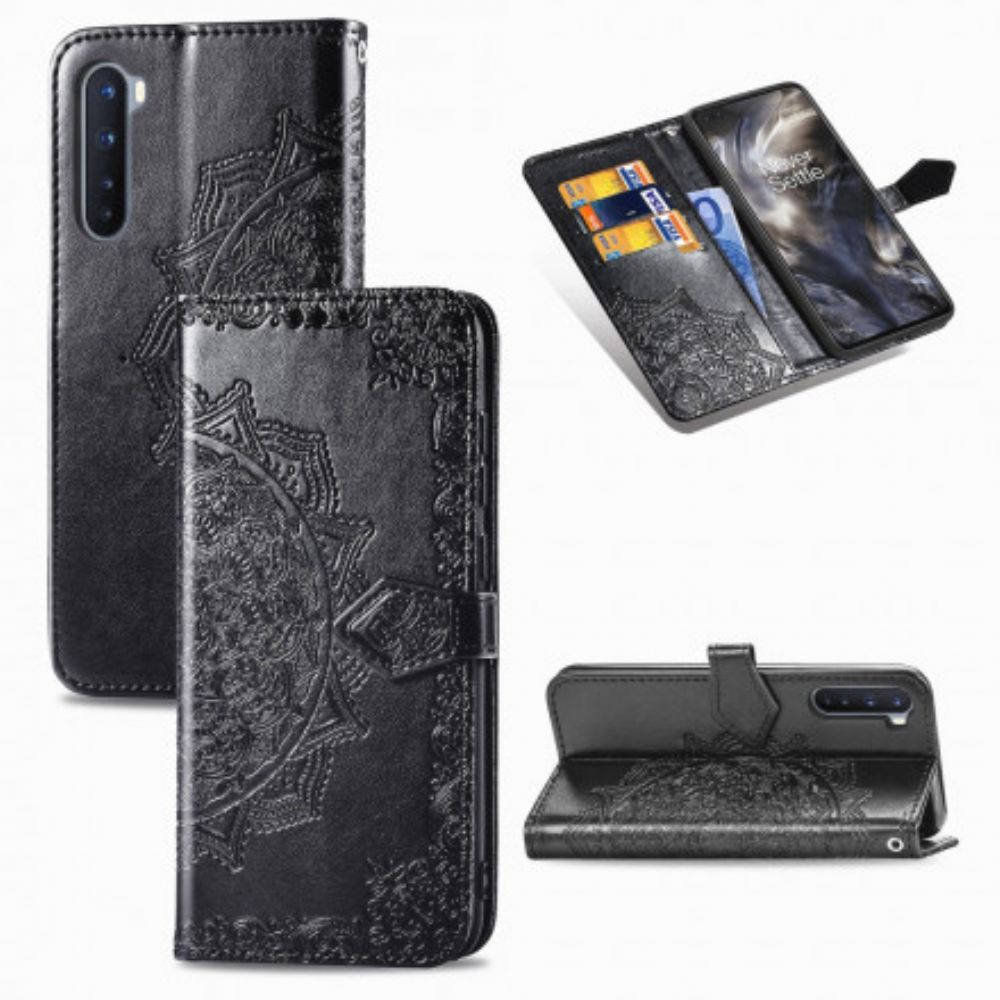 Lederhüllen Für OnePlus Nord Mandala Aus Dem Mittelalter
