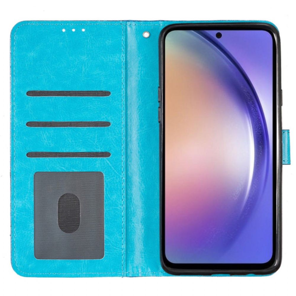 Lederhüllen Samsung Galaxy S24 Plus 5g Riemchen-pailletten