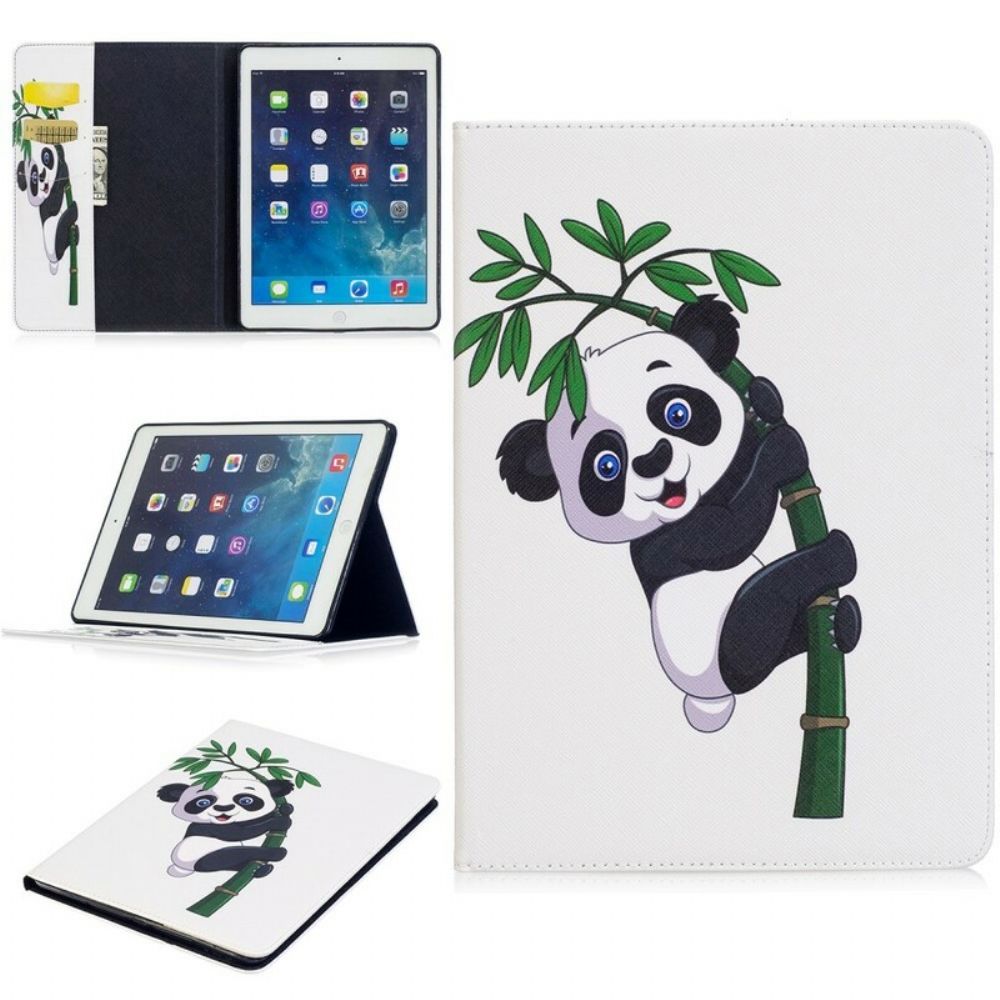 Flip Case Für iPad Air Panda Auf Bambus
