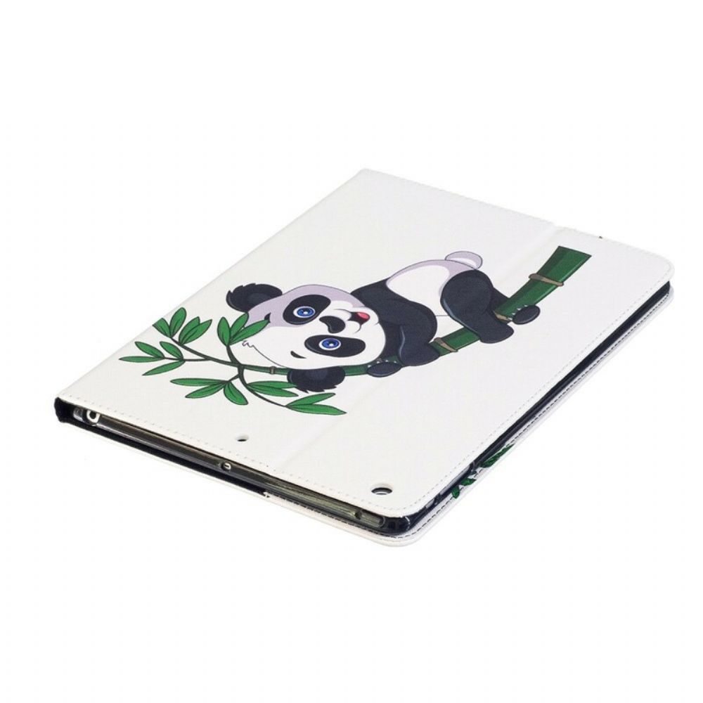 Flip Case Für iPad Air Panda Auf Bambus