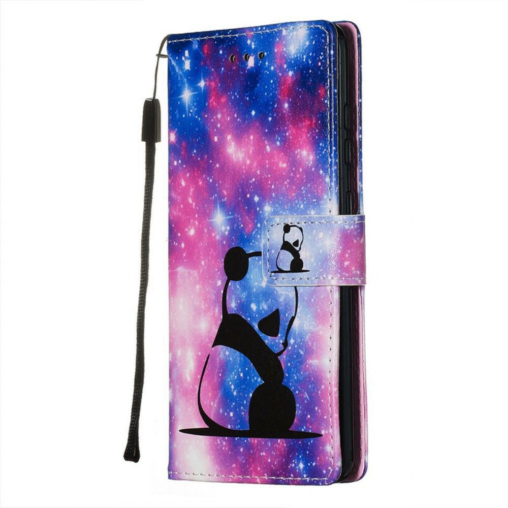 Flip Case Für Samsung Galaxy S20 Panda-galaxie