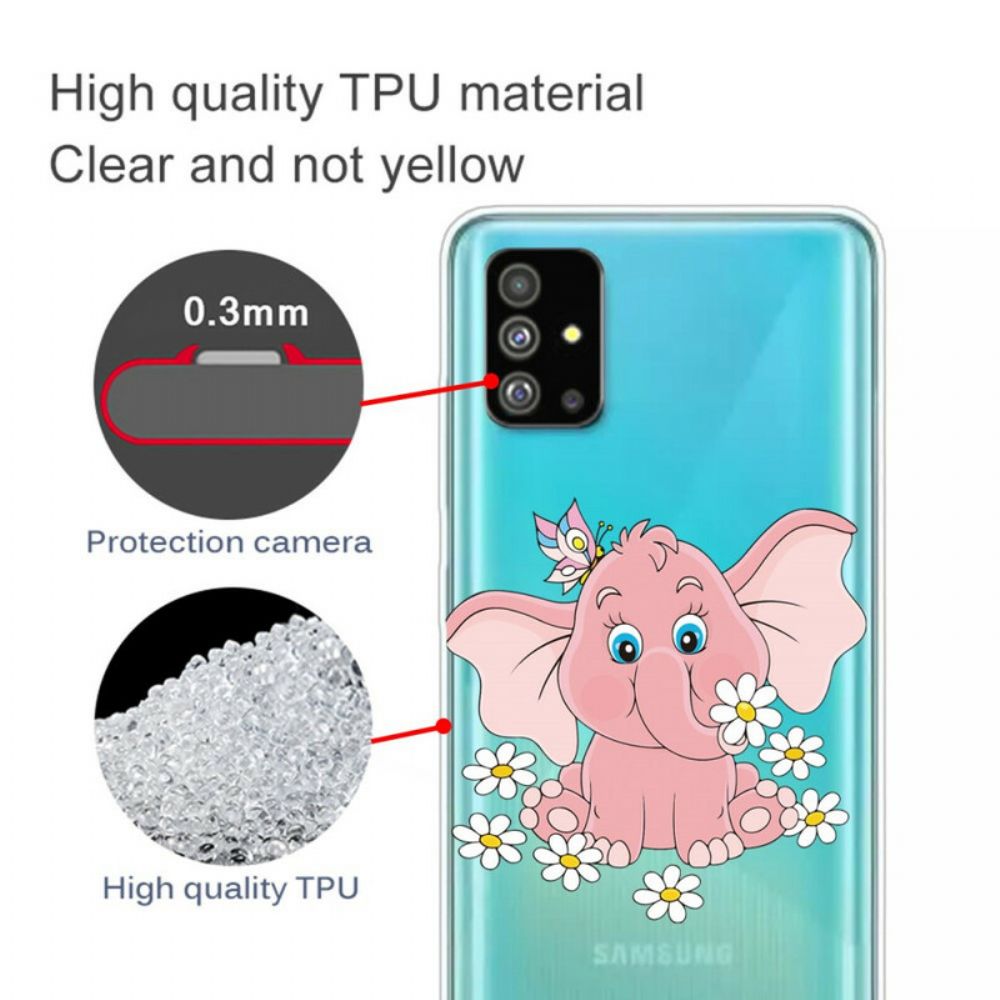 Handyhülle Für Samsung Galaxy S20 Rosa Elefant Transparent