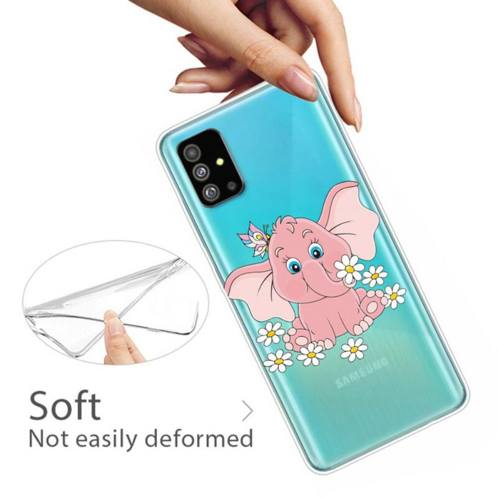 Handyhülle Für Samsung Galaxy S20 Rosa Elefant Transparent