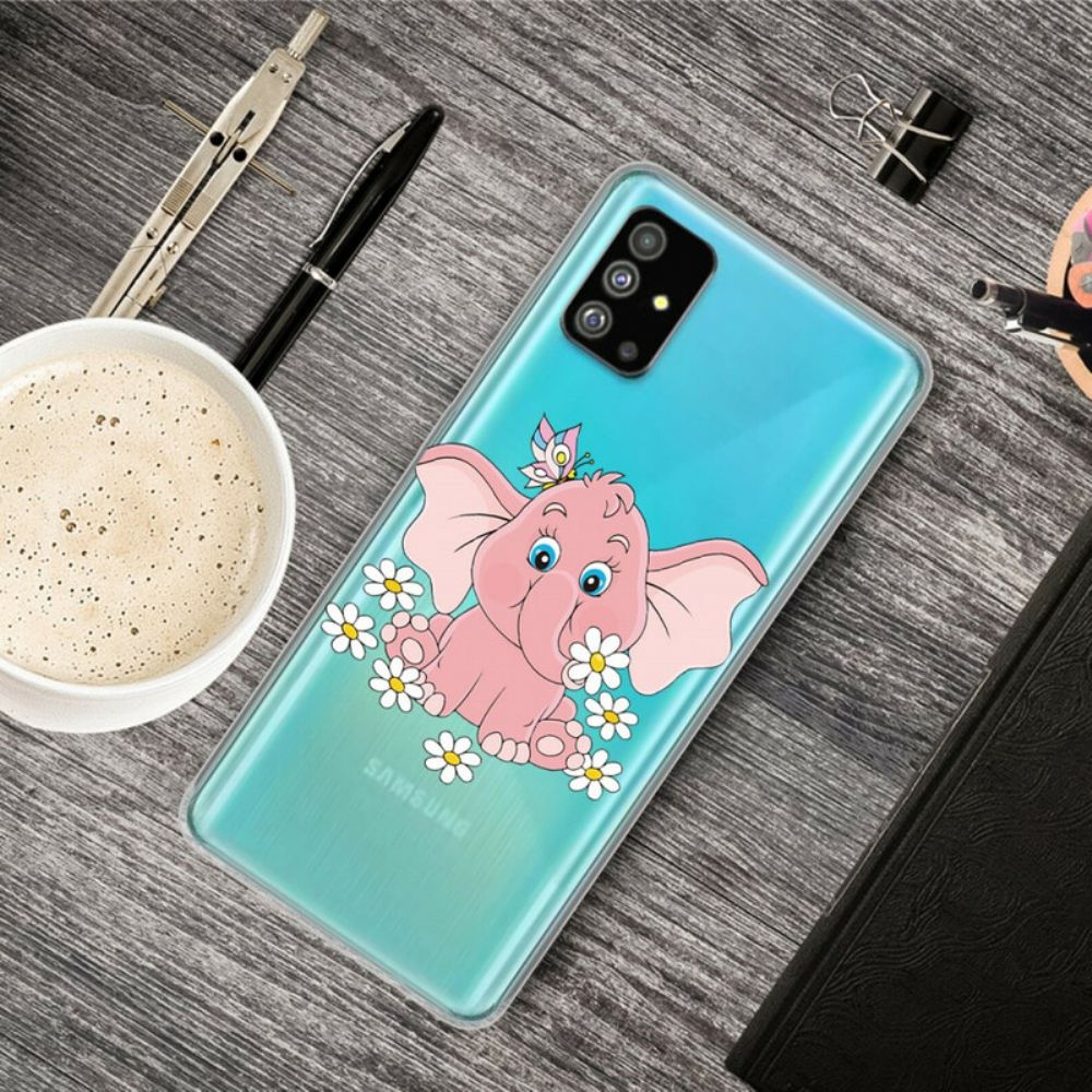 Handyhülle Für Samsung Galaxy S20 Rosa Elefant Transparent