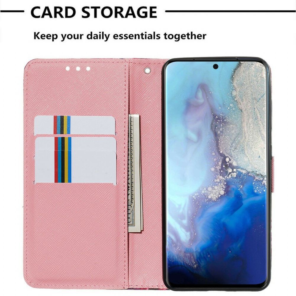 Handyhülle Lederhüllen Für Samsung Galaxy S20 Wasserfarbenes Halfter