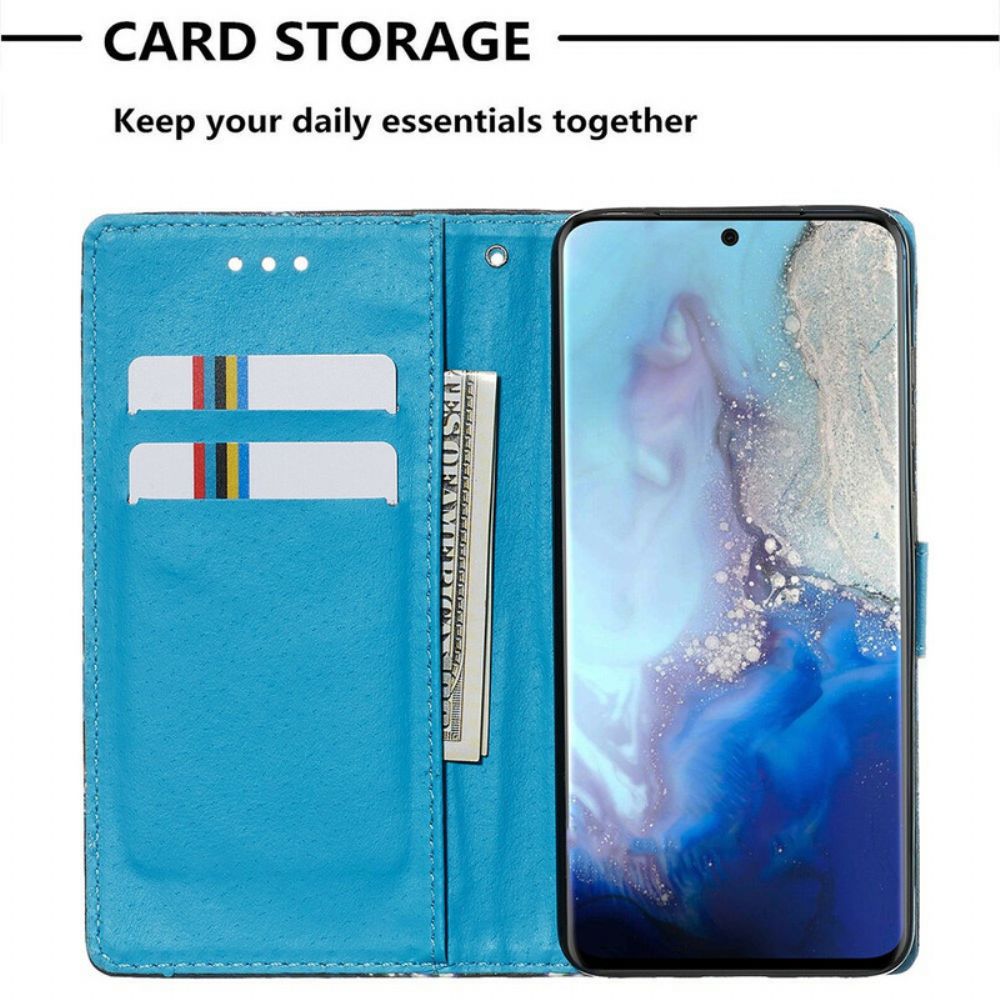Lederhüllen Für Samsung Galaxy S20 Mit Kordel Schmetterlingsarmband Eiffelturm