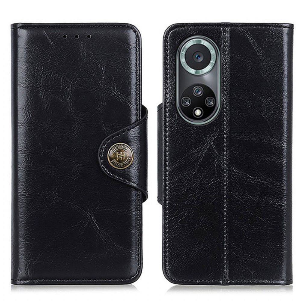Lederhüllen Für Huawei Nova 9 Pro / Honor 50 Pro Glänzendes Kunstleder Khazneh