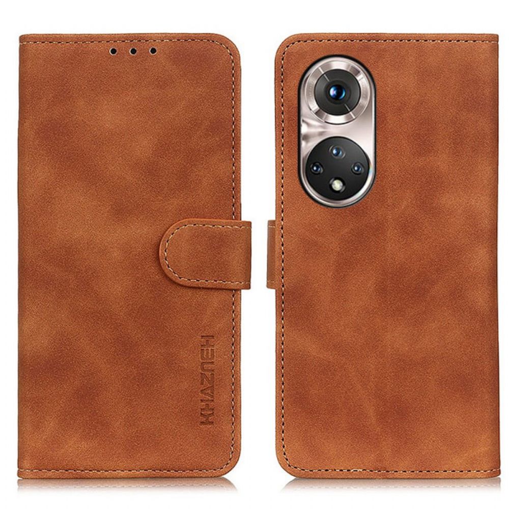 Lederhüllen Für Huawei Nova 9 Pro / Honor 50 Pro Vintage Ledereffekt Khazneh