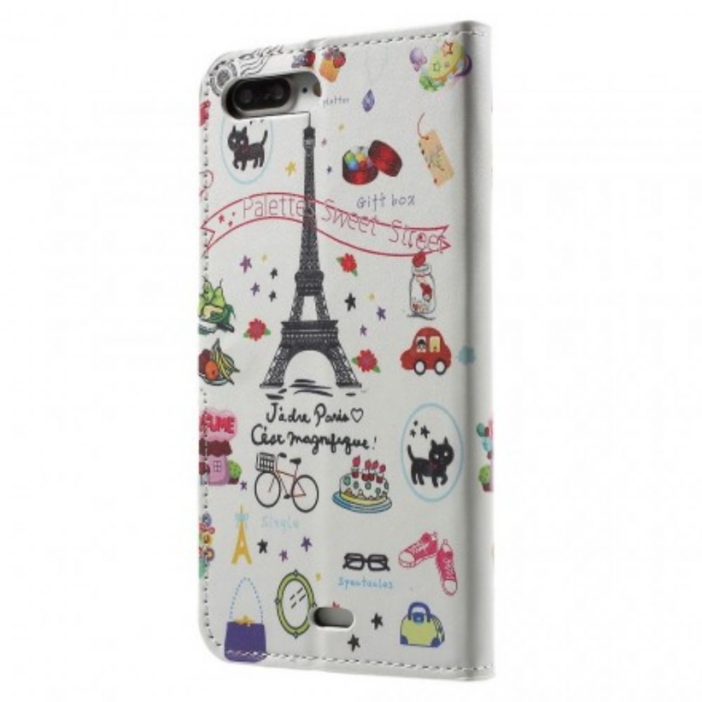 Flip Case Für iPhone 8 Plus / 7 Plus Ich Liebe Paris