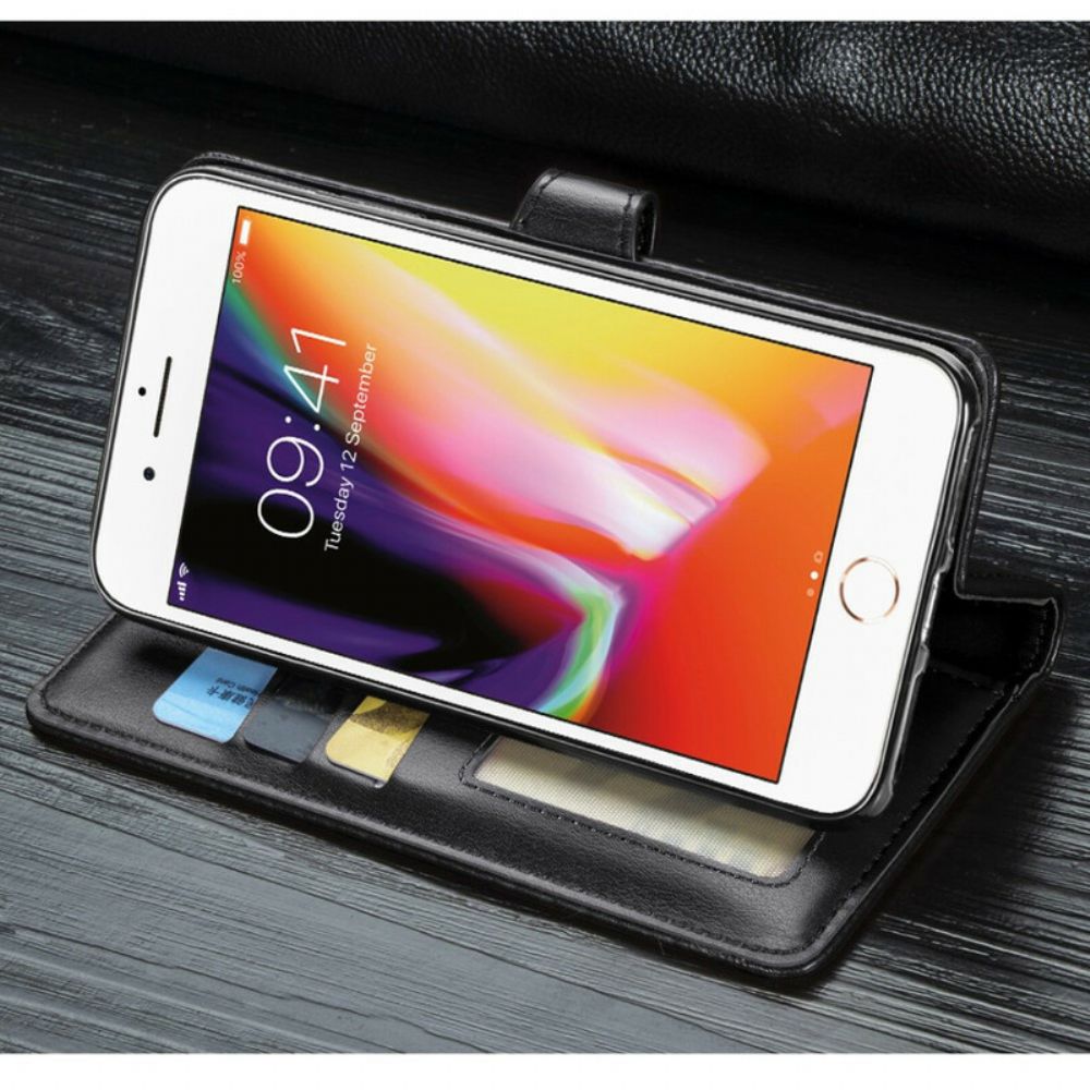 Flip Case Für iPhone 8 Plus / 7 Plus Kunstleder Und Vintage-verschluss