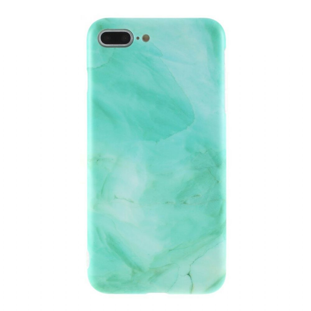 Hülle Für iPhone 8 Plus / 7 Plus Silikon Mit Marmoreffekt