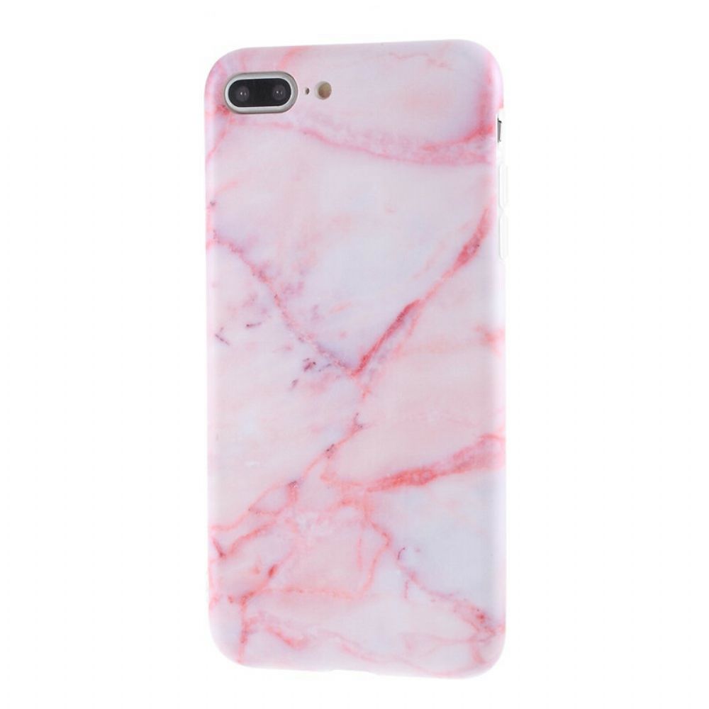 Hülle Für iPhone 8 Plus / 7 Plus Silikon Mit Marmoreffekt
