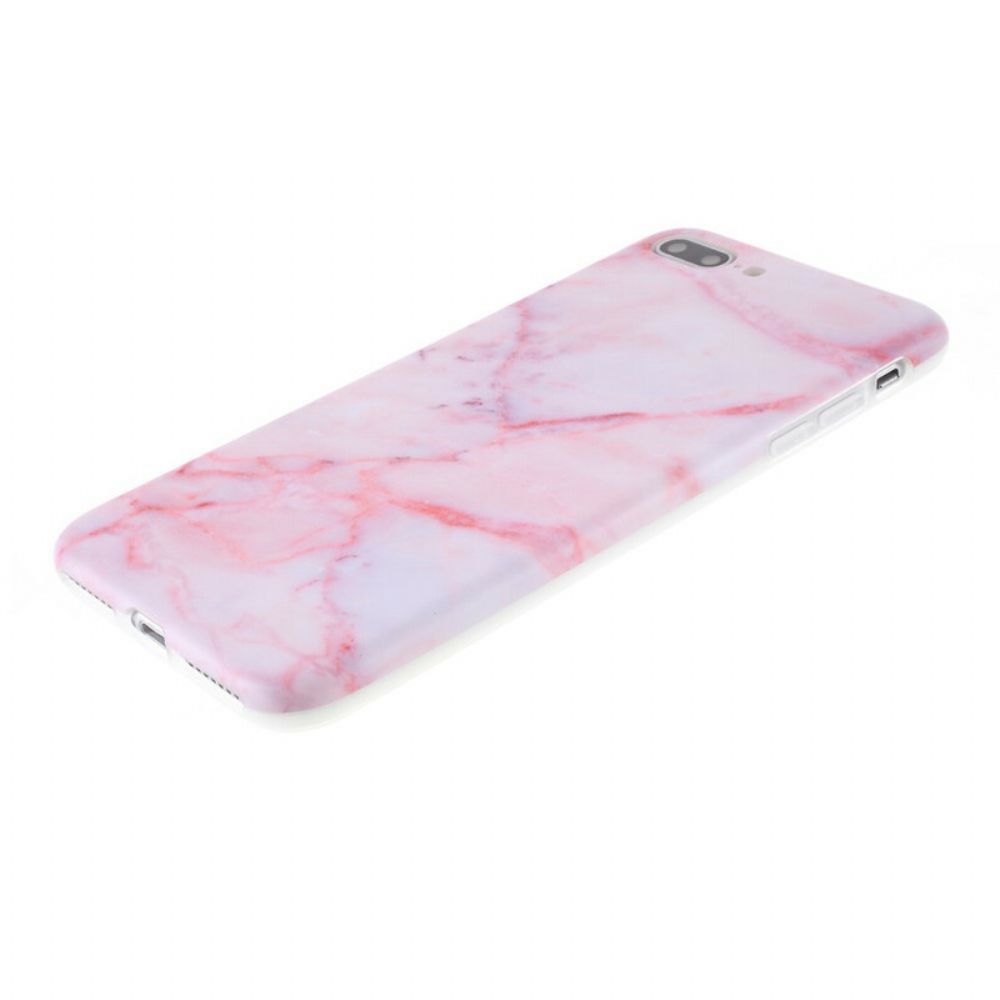 Hülle Für iPhone 8 Plus / 7 Plus Silikon Mit Marmoreffekt