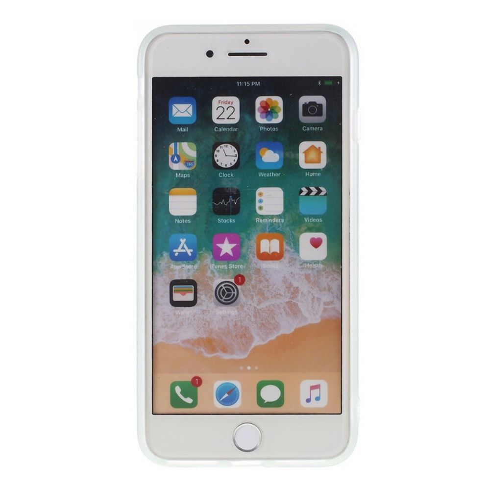Hülle Für iPhone 8 Plus / 7 Plus Silikon Mit Marmoreffekt