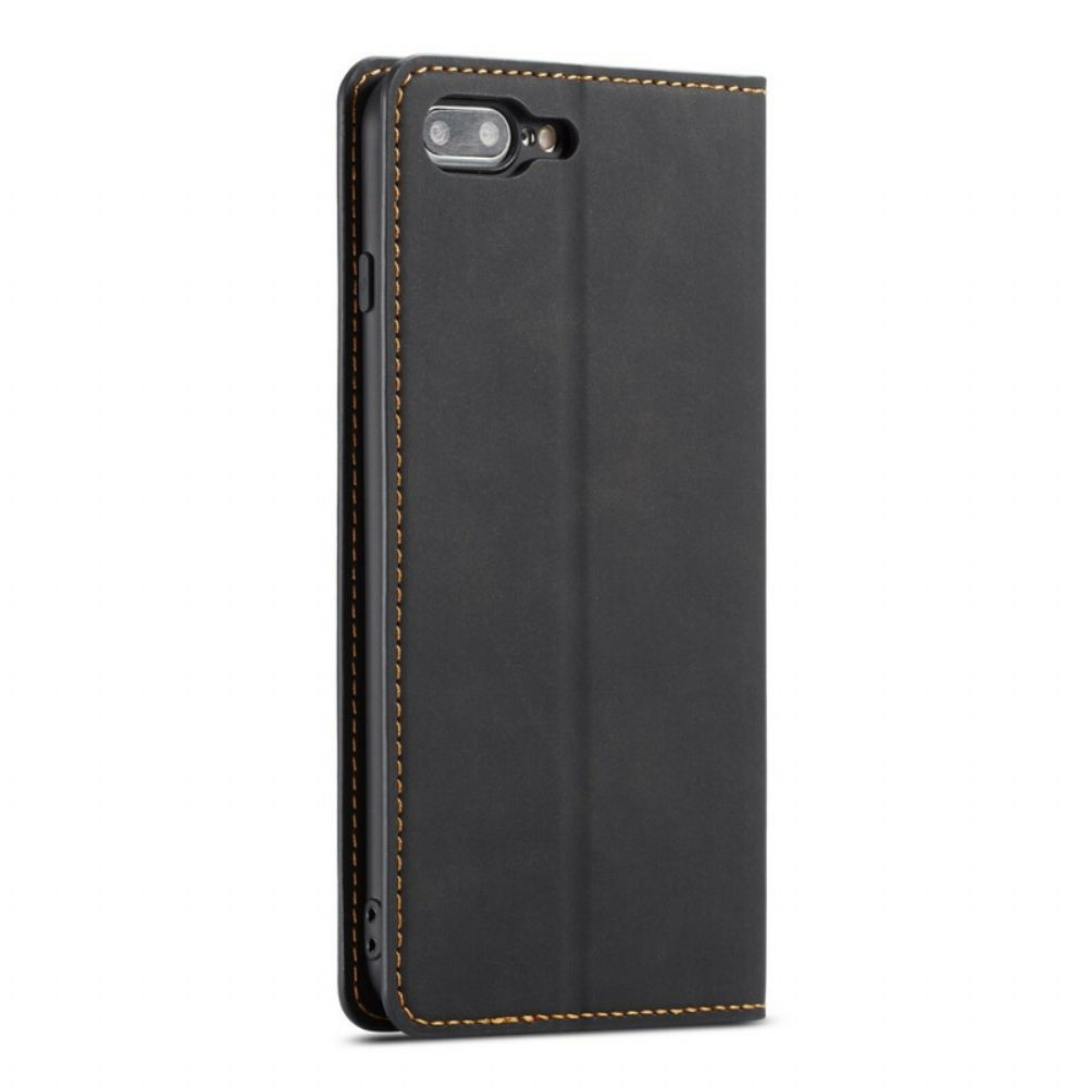 Schutzhülle Für iPhone 8 Plus / 7 Plus Flip Case Ledereffekt Vorw