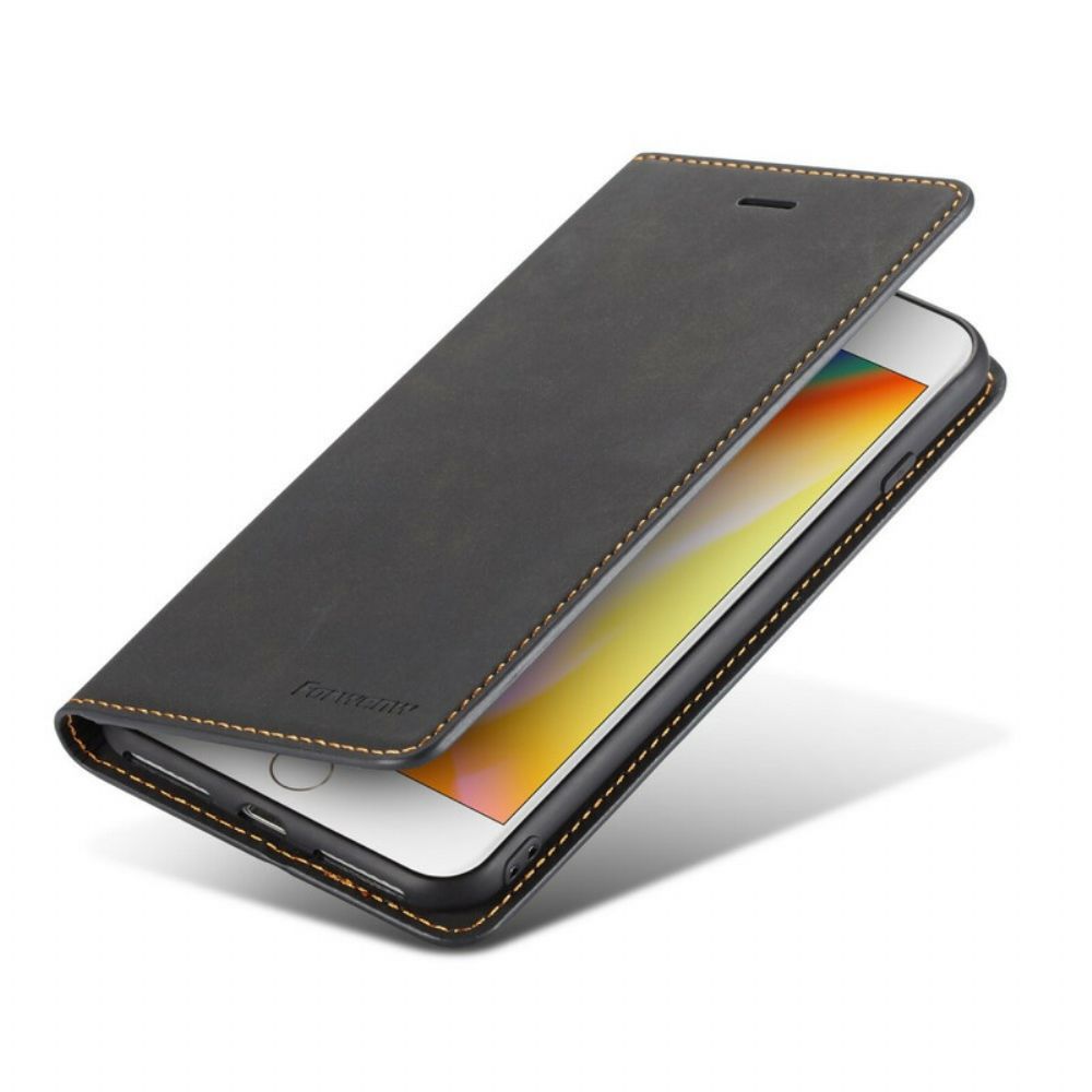 Schutzhülle Für iPhone 8 Plus / 7 Plus Flip Case Ledereffekt Vorw