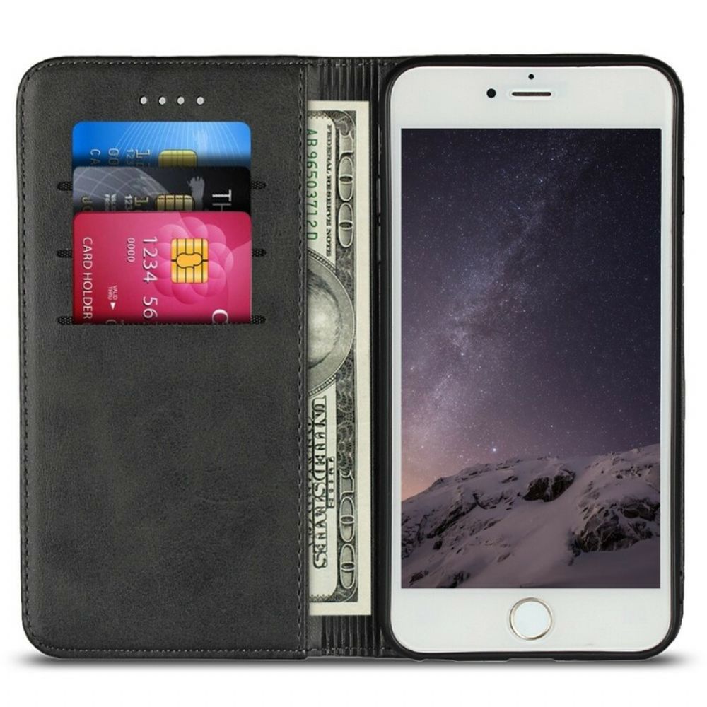 Schutzhülle Für iPhone 8 Plus / 7 Plus Flip Case Nähte Aus Hochwertigem Kunstleder