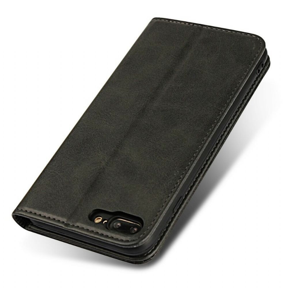 Schutzhülle Für iPhone 8 Plus / 7 Plus Flip Case Nähte Aus Hochwertigem Kunstleder
