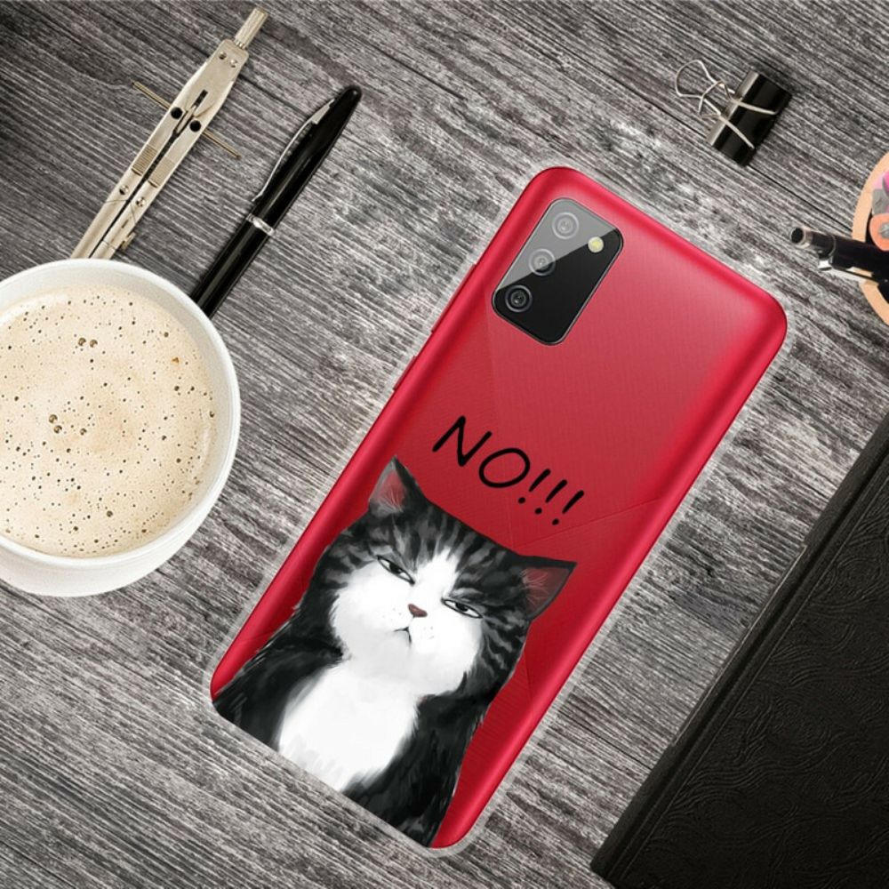 Handyhülle Für Samsung Galaxy A02s Die Katze Die Nein Sagt