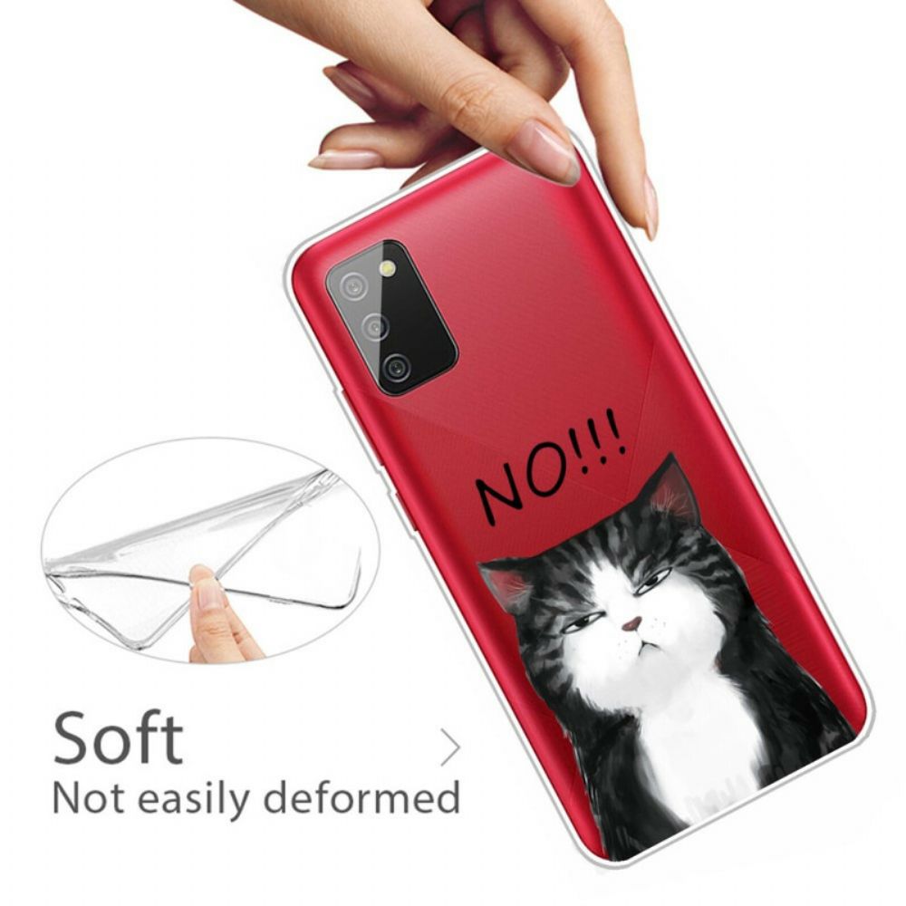 Handyhülle Für Samsung Galaxy A02s Die Katze Die Nein Sagt