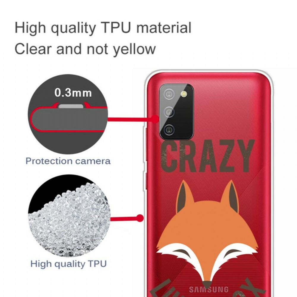 Handyhülle Für Samsung Galaxy A02s Fuchs / Verrückt Wie Ein Fuchs