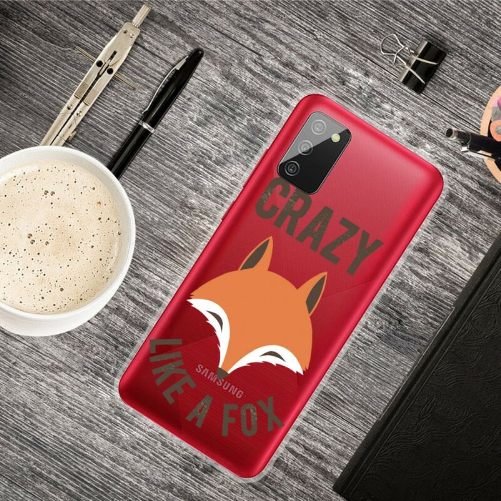 Handyhülle Für Samsung Galaxy A02s Fuchs / Verrückt Wie Ein Fuchs