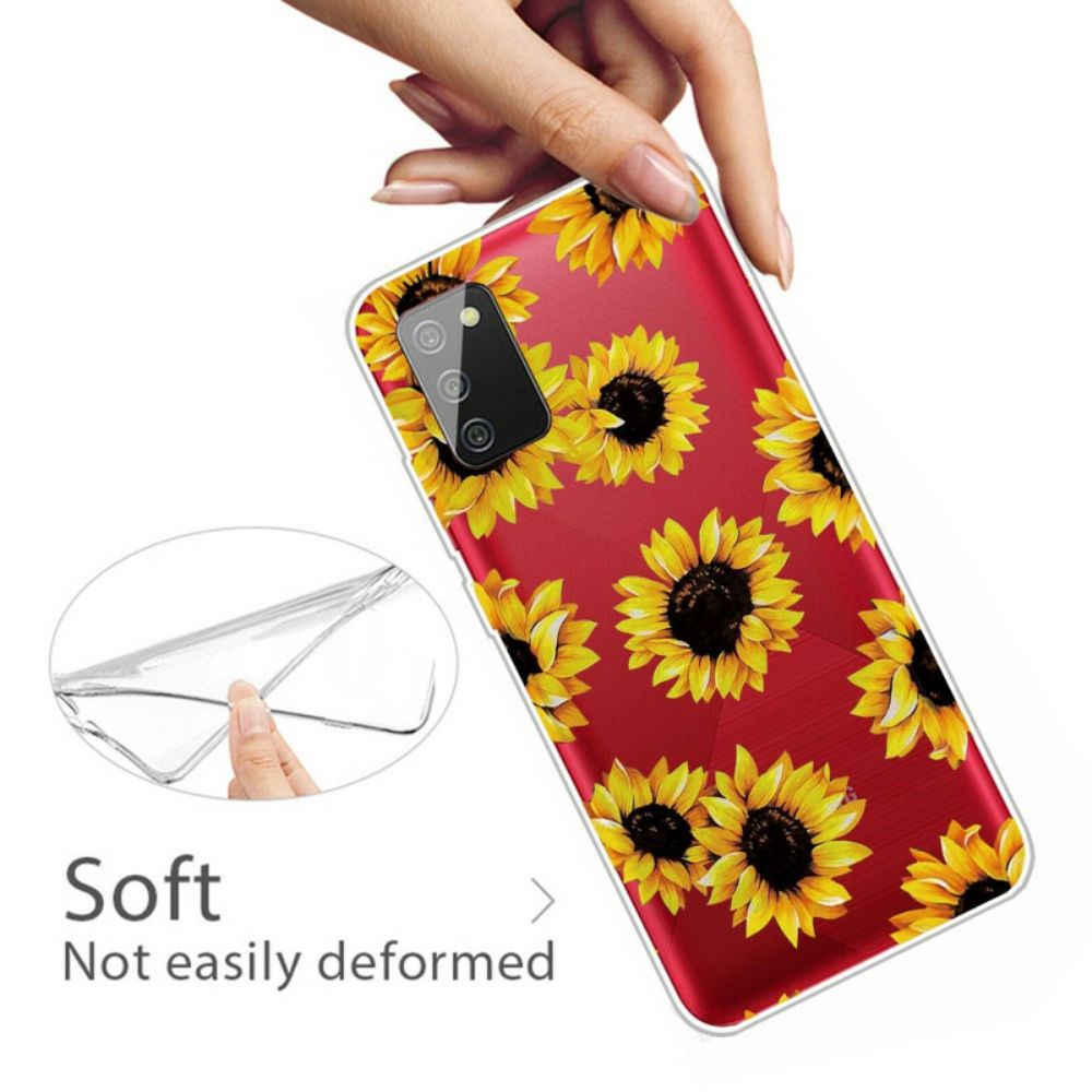 Handyhülle Für Samsung Galaxy A02s Sonnenblumen