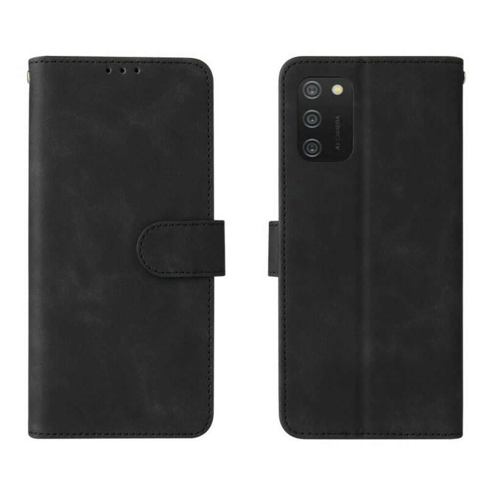 Lederhüllen Für Samsung Galaxy A02s Hautberührung