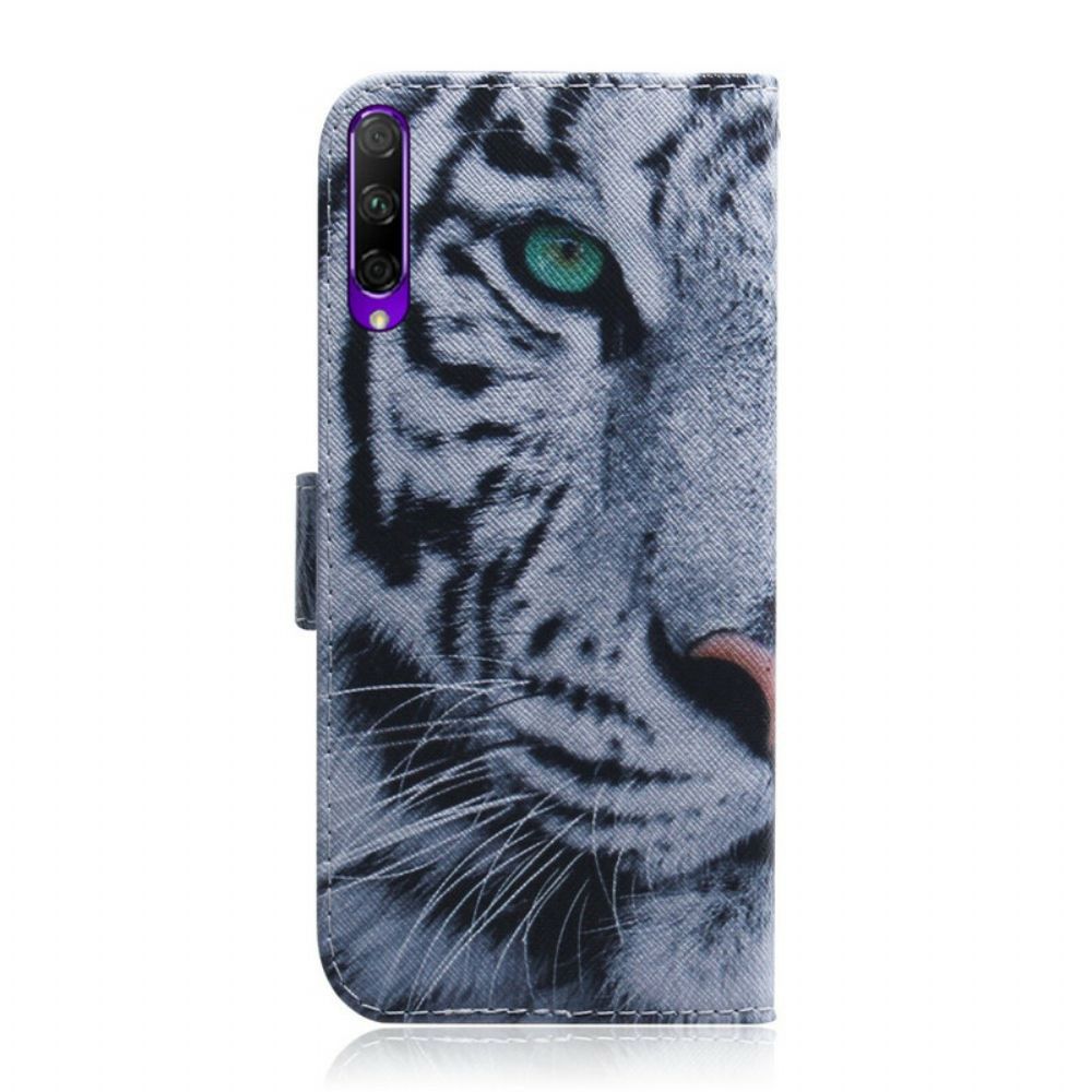 Flip Case Für Huawei P Smart Pro / Honor 9X Pro Weißer Tiger