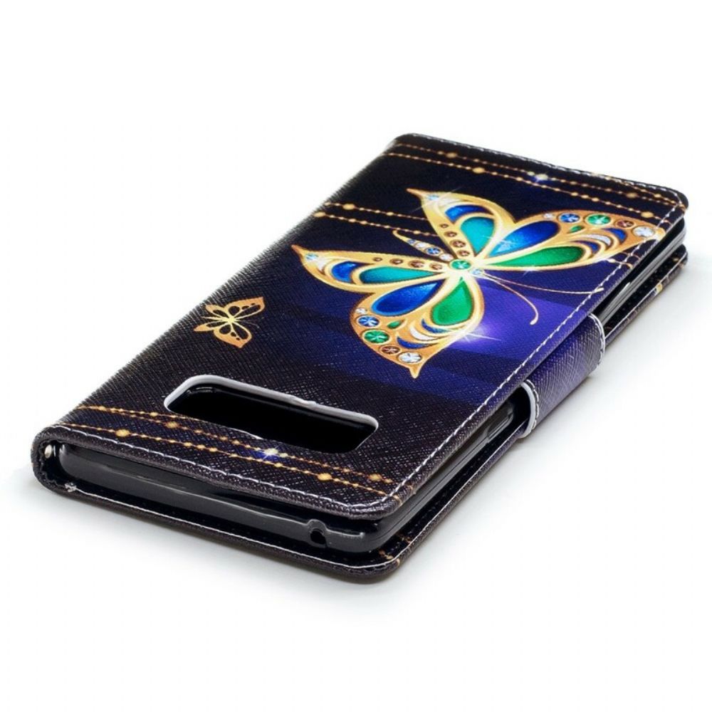 Flip Case Für Samsung Galaxy Note 8 Magischer Schmetterling
