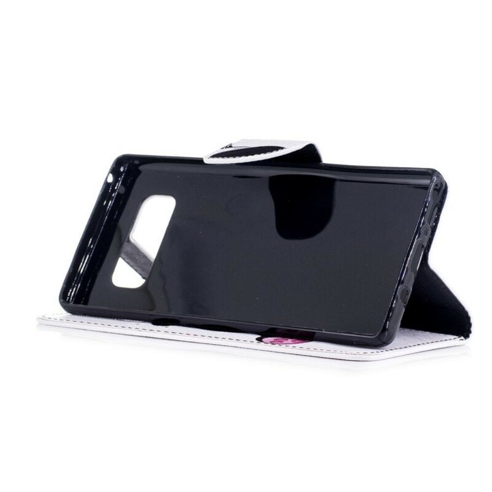 Flip Case Für Samsung Galaxy Note 8 Panda-spaß