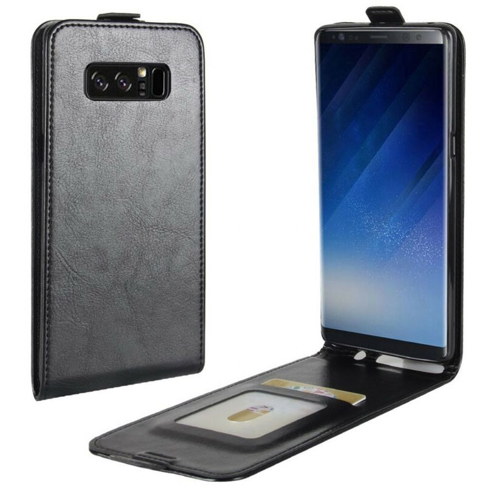 Lederhüllen Für Samsung Galaxy Note 8 Flip Case Faltbarer Ledereffekt